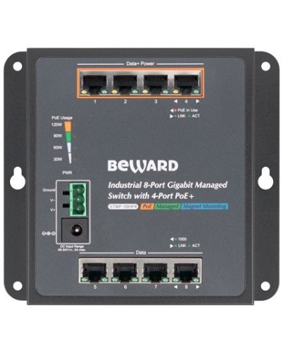 STWP-08HP4. Коммутатор 8-портовый. Beward в Якутске
