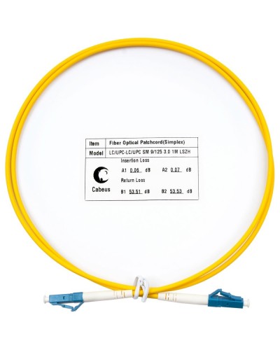 FOP(s)-9-LC-LC-1,5m (8332c). Патч-корд оптический. CABEUS в Якутске