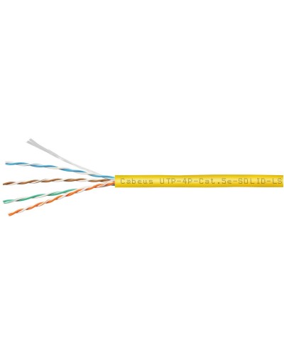 UTP-4P-Cat.5e-SOLID-LSZH-YL (9780c). Кабель «витая пара» (LAN) для структурированных систем связи. CABEUS в Якутске