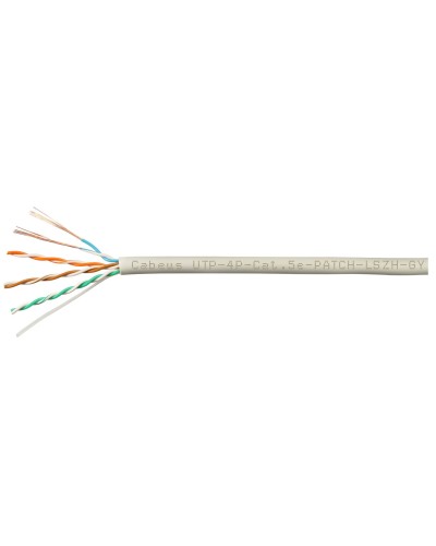 UTP-4P-Cat.5e-SOLID-GY-LIGHT-100 (9995c-5). Кабель «витая пара» (LAN) для структурированных систем связи. CABEUS в Якутске