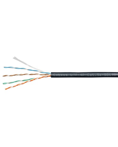 UTP-4P-Cat.5e-SOLID-OUT-PE-UV (11246c). Кабель «витая пара» (LAN) для структурированных систем связи. CABEUS в Якутске