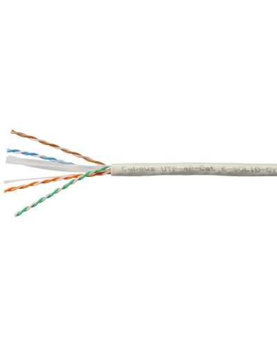 UTP-4P-Cat.6-SOLID-GY (7178c). Кабель «витая пара» (LAN) для структурированных систем связи. CABEUS в Якутске