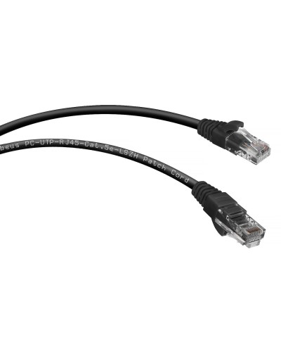 PC-UTP-RJ45-Cat.5e-0.5m-BK-LSZH (9536c), чёрный. Патч-корд медный. CABEUS в Якутске