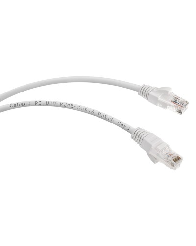 PC-UTP-RJ45-Cat.6-3m (7269c), серый. Патч-корд медный. CABEUS в Якутске