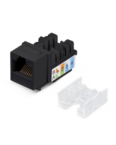 KJ-RJ45-Cat.6-90-SW-BK (10102c). Вставка Keystone Jack RJ-48. CABEUS в Якутске