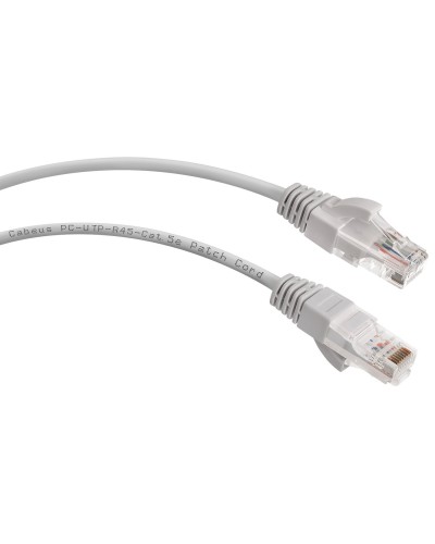 PC-UTP-RJ45-Cat.5e-3m (7214c), серый. Патч-корд медный. CABEUS в Якутске