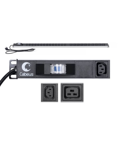 PDU-16-14C13-10C19-B-C14 (9553c). Блок розеток. CABEUS в Якутске