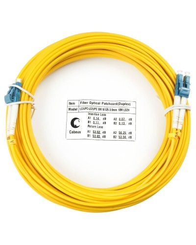 FOP(d)-9-LC-LC-25m (8341c). Патч-корд оптический. CABEUS в Якутске