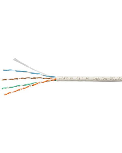 UTP-4P-Cat.5e-SOLID-LSZH-GY-LIGHT (9996c). Кабель «витая пара» (LAN) для структурированных систем связи. CABEUS в Якутске