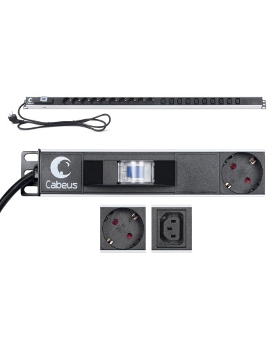 PDU-16-10S-10C13-B (9552c). Блок розеток. CABEUS в Якутске