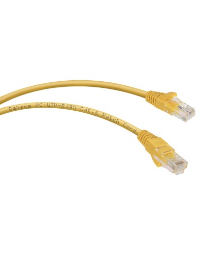 PC-UTP-RJ45-Cat.6-0.3m-YL (8703c), желтый. Патч-корд медный. CABEUS в Якутске