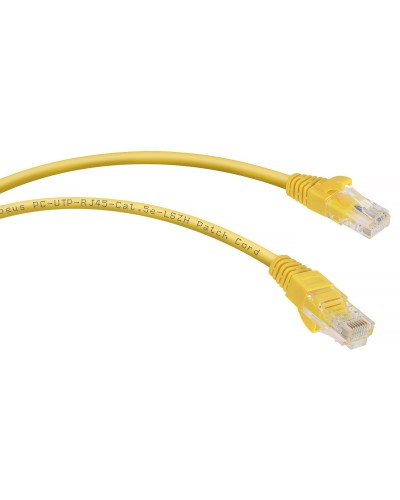 PC-UTP-RJ45-Cat.5e-5m-YL-LSZH (9501c), желтый. Патч-корд медный. CABEUS в Якутске