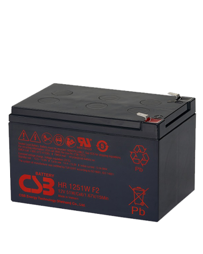 CSB HR 1251W. Аккумулятор герметичный свинцово-кислотный. CSB в Якутске