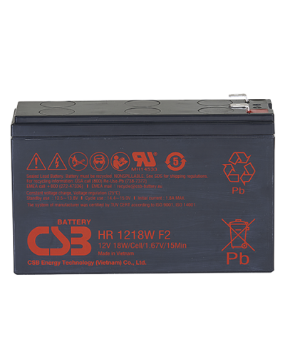 CSB HR 1218W. Аккумулятор герметичный свинцово-кислотный. CSB в Якутске
