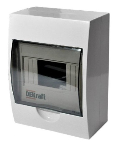 ЩРН-П-8 IP41 настенный (31010DEK). Щиток модульный с прозрачной дверцей. DEKraft в Якутске