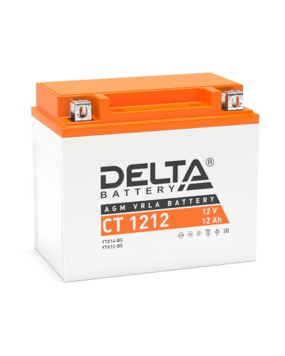 Delta CT 1212. Аккумулятор герметичный свинцово-кислотный стартерный. Delta в Якутске