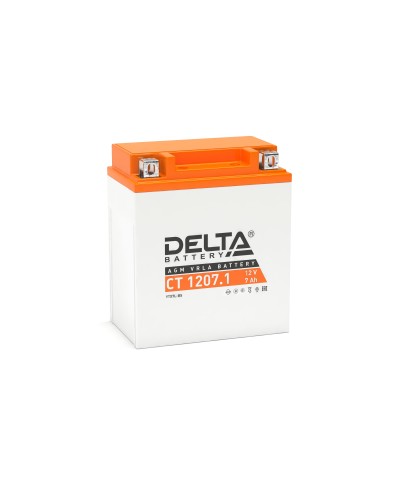 Delta CT 1207.1. Аккумулятор герметичный свинцово-кислотный стартерный. Delta в Якутске