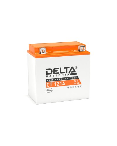 Delta CT 1214. Аккумулятор герметичный свинцово-кислотный стартерный. Delta в Якутске