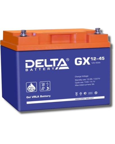 Delta GX 12-45. Аккумулятор герметичный свинцово-кислотный. Delta в Якутске