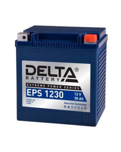 Delta EPS 1230. Аккумулятор герметичный свинцово-кислотный стартерный. Delta в Якутске
