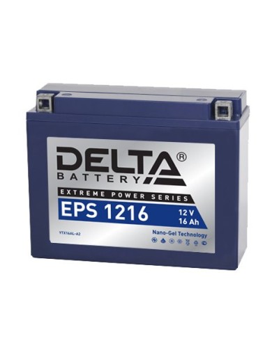 Delta EPS 1216. Аккумулятор герметичный свинцово-кислотный стартерный. Delta в Якутске