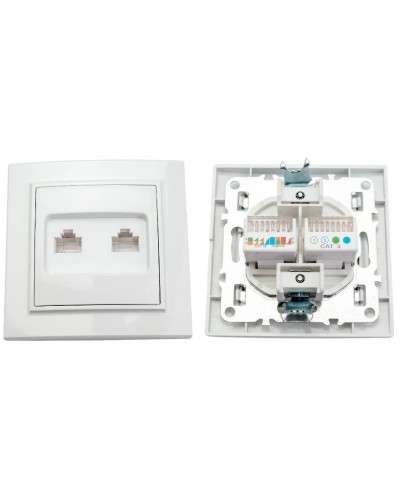 Минск Розетка RJ-45+Phone СП (ERK00-135-10). Розетка RJ-45+Phone СП. EKF в Якутске