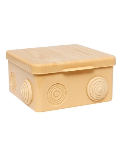 КМР-030-014 с крышкой (100х100х55) светлое дерево IP54 (plc-kmr-030-014-s). Коробка распределительная. EKF в Якутске