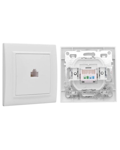 Минск Розетка RJ-45 1-местная СП (ERK01-035-10). Розетка RJ-45 1-местная СП. EKF в Якутске