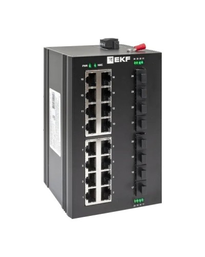 TSX-U-8GX/SFP-16GT. Промышленный неуправляемый коммутатор. EKF в Якутске