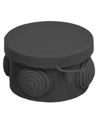 КМР-040-038 с крышкой (65х40) чёрная IP54 (plc-kmr-040-038-b). Коробка распределительная. EKF в Якутске