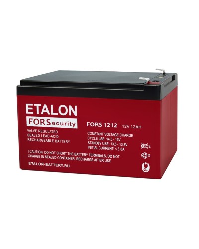 ETALON FORS 1212. Аккумулятор герметичный свинцово-кислотный. ETALON в Якутске