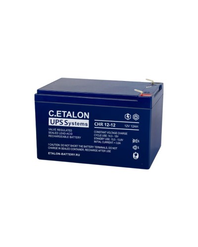 C.ETALON CHR 12-12. Аккумулятор герметичный свинцово-кислотный. ETALON в Якутске