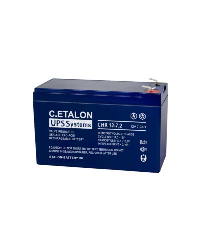 C.ETALON CHR 12-7,2. Аккумулятор герметичный свинцово-кислотный. ETALON в Якутске