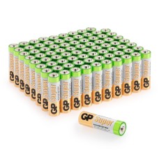 GP Super Alkaline 15A AA (GP 15A-2CRVS80), упак. 80 шт.. Алкалиновые батарейки. GP Batteries
