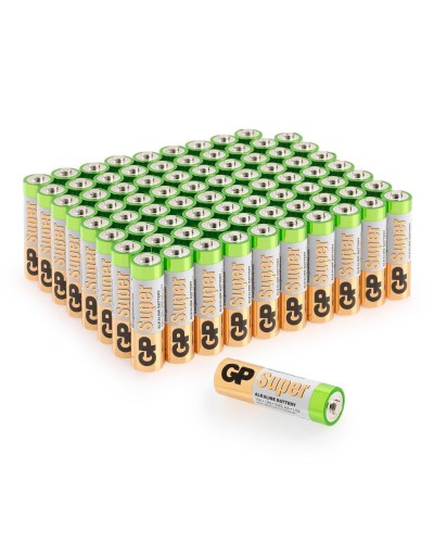 GP Super Alkaline 15A AA (GP 15A-2CRVS80), упак. 80 шт.. Алкалиновые батарейки. GP Batteries в Якутске