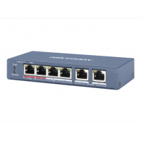 DS-3E0106HP-E. Коммутатор с питанием POE. Hikvision
