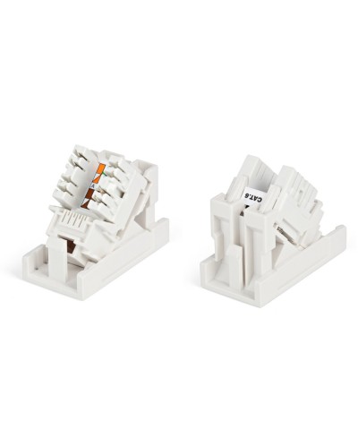 SIP2K-C6-M45-22.5. Вставка 45x22,5 с наклонным модулем RJ-45 категории 6. Hyperline в Якутске