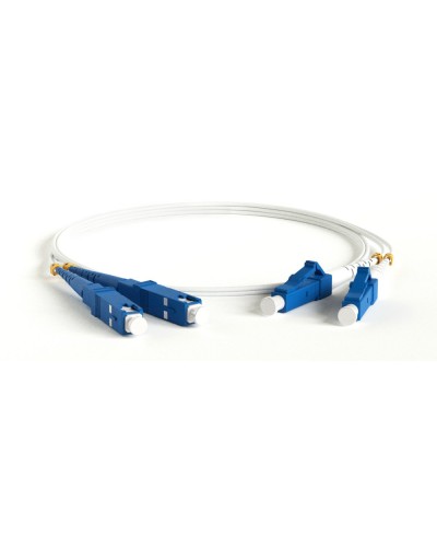 FC-D2-9A1-LC/UR-SC/UR-H-3M-LSZH-WH. Патч-корд волоконно-оптический LC-SC. Hyperline в Якутске
