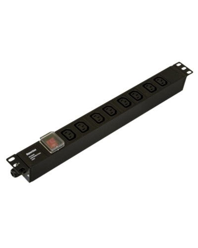 SHE19-8IEC-S-CB. Блок розеток 19. Hyperline в Якутске