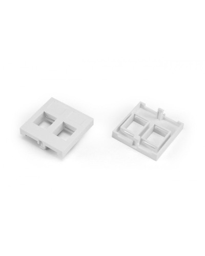 SIP2-2N-M45-45. Вставка 45x45 (аналог Mosaic) для 2х модулей формата Keystone Jack. Hyperline в Якутске