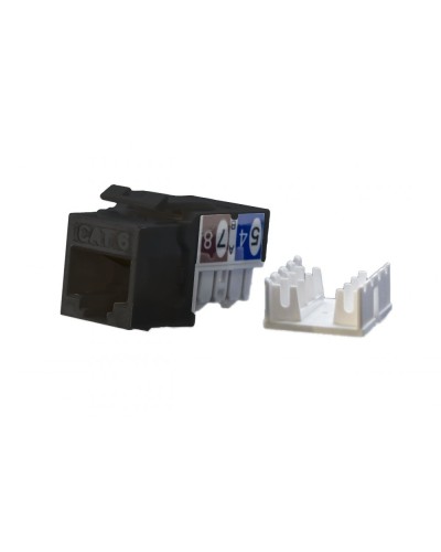 KJ9-8P8C-C6-90-BK. Вставка Keystone Jack RJ-45. Hyperline в Якутске