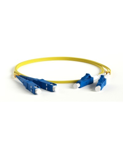 FC-D2-9-LC/UR-SC/UR-H-1.5M-LSZH-YL. Патч-корд волоконно-оптический одномодовый. Hyperline в Якутске