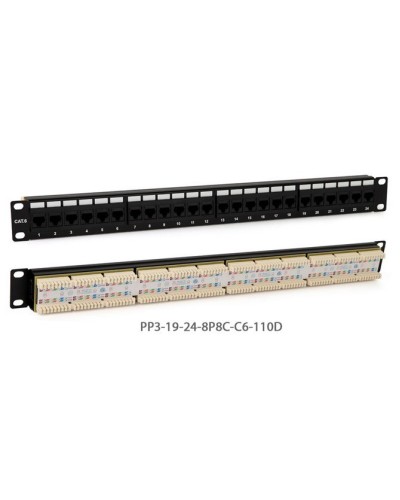 PP3-19-24-8P8C-C5E-110D. Патч-панель 19. Hyperline в Якутске
