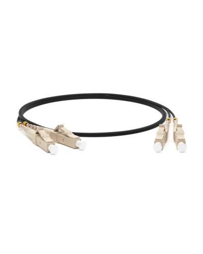 FC-D2-50-LC/PR-LC/PR-H-1M-LSZH-BK. Патч-корд волоконно-оптический многомодовый. Hyperline в Якутске