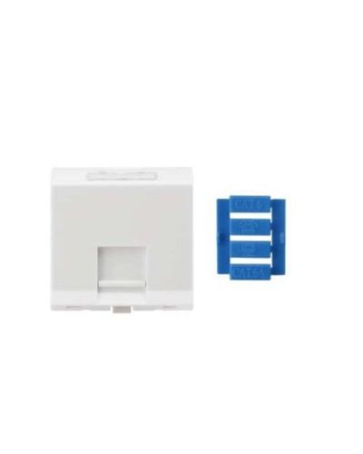SIP3A-1K-M45-45. Вставка угловая 45x45 для 1 модуля Кeystone Jack, со шторками. Hyperline в Якутске
