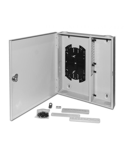 FO-WBX-4xSLT-W140H42-32UN-GY. Кросс оптический настенный. Hyperline в Якутске