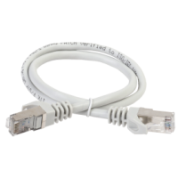 GENERICA Патч-корд кат. 5Е FTP 0,5м серый (PC01-C5EF-05M-G). Патч-корд медный. IEK