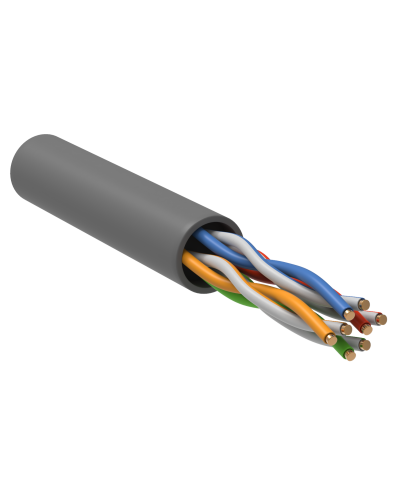 GENERICA U/UTP кат. 5E 100МГц 4 пары PVC INDOOR серый (BC1-C5E04-111-100-G). Кабель «витая пара» (LAN) для структурированных систем связи. IEK в Якутске