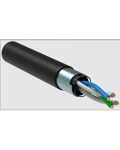 GENERICA F/UTP 5E 24AWG 2PR LDPE 1м черный 305м (BC3-C5E02-339-305-R-G). Кабель «витая пара» (LAN) для структурированных систем связи. IEK в Якутске