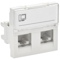 Розетка RJ45 кат.5E PRIMER РКИ-22-00-П-5 белый IEK (PR-KK40D-RI-0-2-2C5EU-K01). Розетка RJ-45. IEK